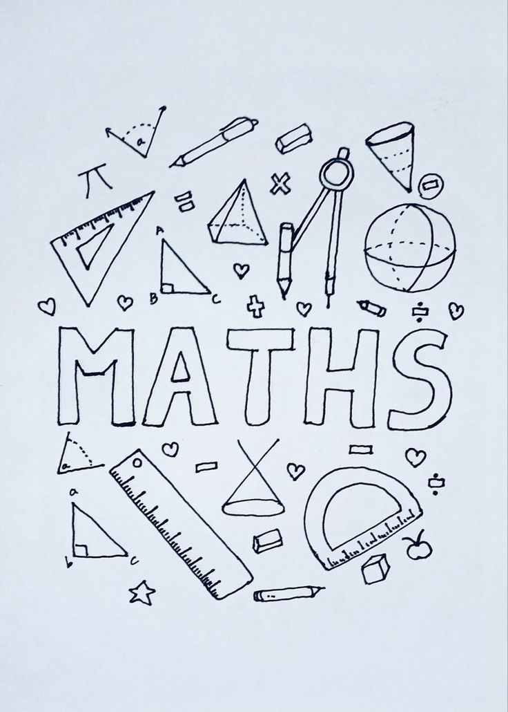 Cover page design ideas Math Front Page Aesthetic, School Book Covers Mathematics, Math Designs Aesthetic, Maths Index Design, Cover Page Of Maths Project, Journal Math Ideas, Maths Notebook Cover Design, Maths Lettering Design, Math Book Cover Design For School