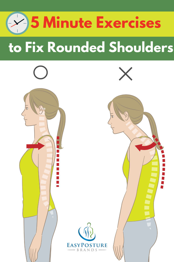 How to fix rounded shoulders and improve posture Fix Rounded Shoulders Bad Posture, Rounded Shoulders Exercises, Exercise For Rounded Shoulders, Exercises To Improve Posture, Rounded Shoulders Correction, Exercises For Rounded Shoulders, Rounded Shoulder Exercises, Fix Rounded Shoulders, Posture Correction Exercises