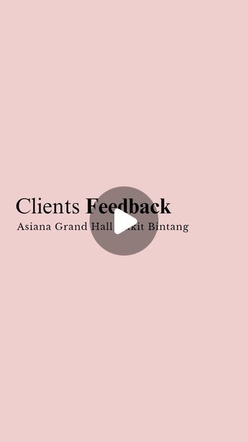 a pink background with the words client's feedback