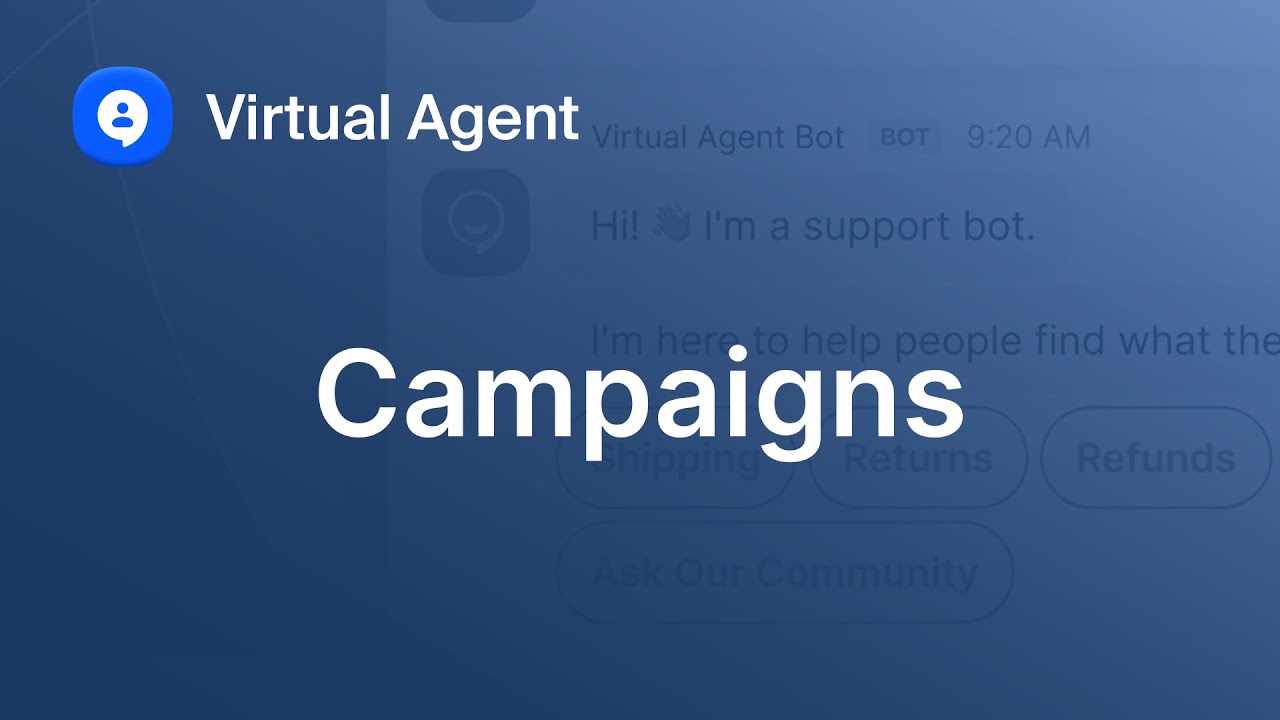 Zoom Virtual Agent: Campaigns