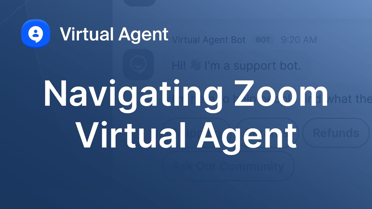 Navigating Zoom Virtual Agent