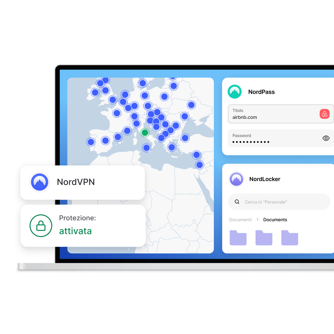 Protezione dei dispositivi digitali con i prodotti Nord Security: NordVPN, NordPass e NordLocker