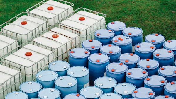 Picture of barrels containing methanol