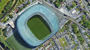 Aerial View Of Dublin Ireland