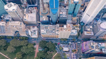 Aerial View Of Sydney Australia