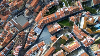 Aerial View Of Lisbon Portugal