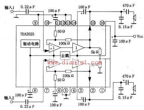 TEA2025内部结构电路
