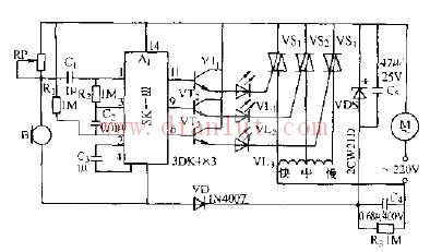 简易声控电风扇变速器电路原理