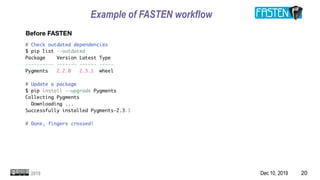 Dec 10, 2019 202019
Example of FASTEN workflow
 