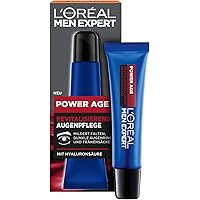 L'Oréal Men Expert Augencreme gegen Falten für Männer, Anti-Aging Augenpflege für müde und matte Haut, Herren Feuchtigkeitspf