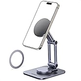 UGREEN 360° Rotation Magnetic iPhone Stand for MagSafe, Cell Phone Stand for Desk Ergonomic Design Adjustable Compatible with