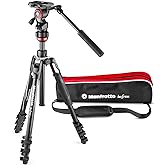 Manfrotto Befree Travel, Light Weight, Fluid Drag System Professional Video Tripod, Black (MVKBFRL-LIVEUS)