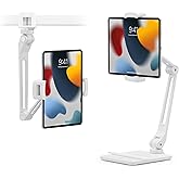 Twelve South HoverBar Duo (2nd Gen) for iPad / iPad Pro/Tablets | Adjustable Arm with New Quick-Release Weighted Base and Sur