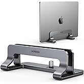 UGREEN Vertical Laptop Stand Holder for Desk Compatible with MacBook Pro, MacBook Air Stand Vertical Aluminum Adjustable for 