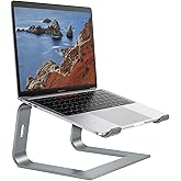 OMOTON Laptop Stand for Desk, Detachable Laptop Riser, Aluminum Laptop Holder, Compatible with MacBook Air/Pro, Dell, HP, and