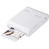 Canon SELPHY QX10 Portable Square Photo Printer for iPhone or Android, White