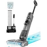 Casavok Wet Dry Vacuum Cleaner, Cordless Vacuum and Mop Combo for Hard Floors and Home, Self-Cleaning System with Voice Promp