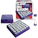 Super Big Boggle with 6x6 Grid and 36 Letter Cubes by Winning Moves Games USA, the Biggest Boggle Game Ever, 4 Minute Sand Ti