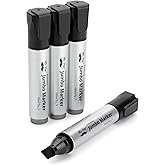 Mr. Pen- Jumbo Permanent Markers, 4 Pack, Chisel Tip, Black Markers Permanent, Permanent Markers Black Markers, Thick Permane