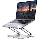 Lamicall Adjustable Laptop Stand, Portable Laptop Riser, Aluminum Laptop Stand for Desk Foldable, Ergonomic Computer Notebook