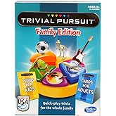 Hasbro Gaming Trivial Pursuit Game: Family Edition Board Game, Family Trivia Games for Adults and Kids, 2+ Players, Ages 8+ (