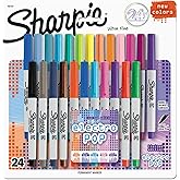 Ultra Fine Electro Pop Marker, Extra-Fine Needle Tip, Assorted Colors, 24/Set