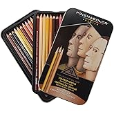 Prismacolor 2508R Premier Colored Pencil Portrait Tin, Set of 24 Assorted Colors with Case