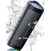 Bluetooth Speaker with HD Sound, Portable Wireless, IPX5 Waterproof, Up to 20H Playtime, TWS Pairing, BT5.3, for Home/Party/O