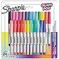 Sharpie Glam Pop Permanent Markers, Ultra Fine Tip Marker Set, Coloring Markers, Art Markers, Drawing Markers, Writing Marker