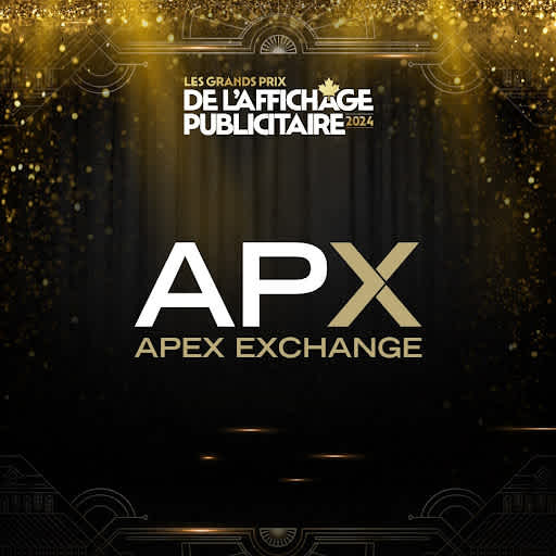 APEX Exchange s’ajoute à la liste des commanditaires des Grands Prix de l’affichage publicitaire