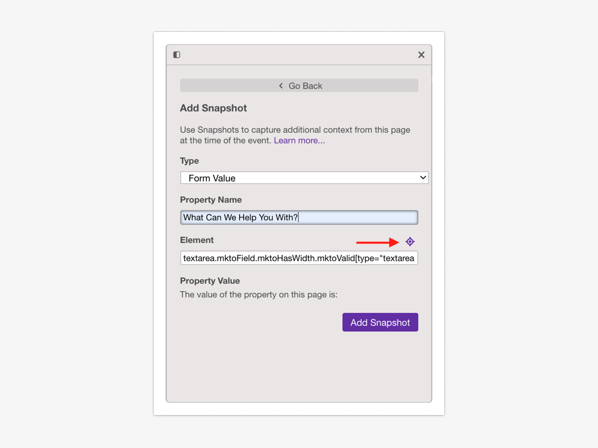 Heap snapshot to edit fields passed into Heap