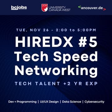 Cover Image for HiredX #5 - Tech Speed Networking (Candidates)