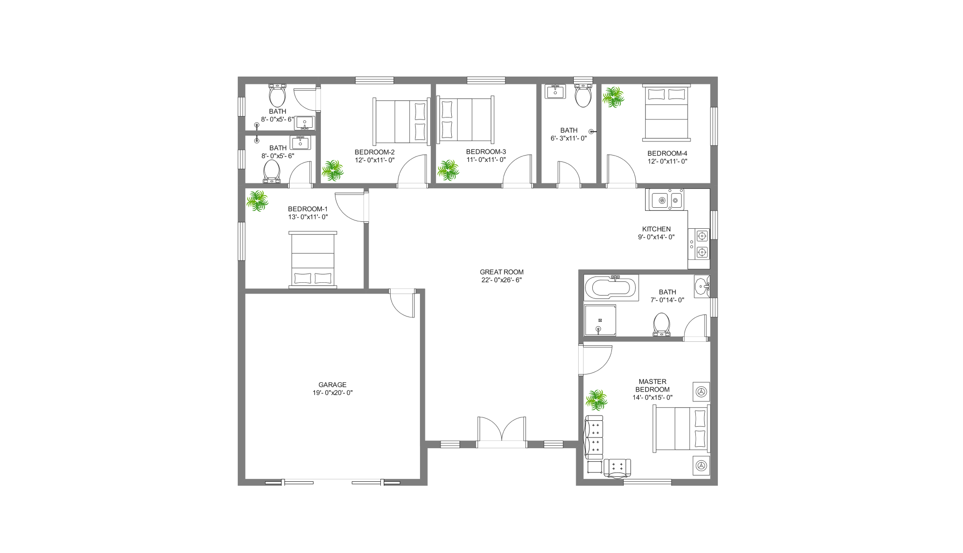 5 bedroom house plan