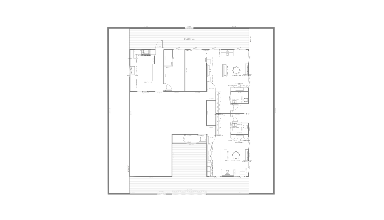 1-story floor plan on edrawmax