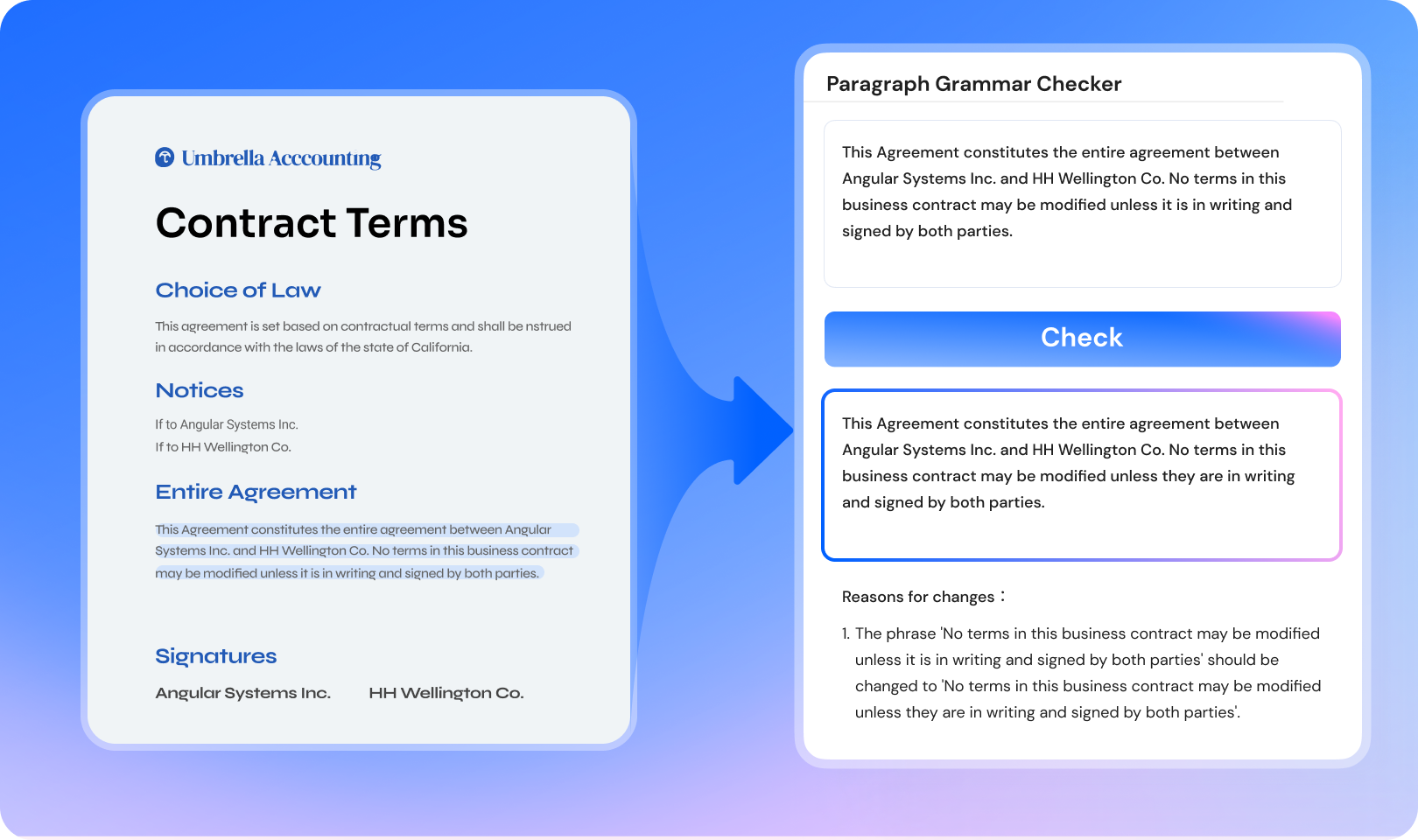 grammar check legal-documents