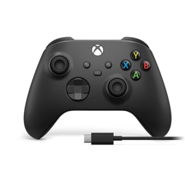 Front of the Xbox Wireless Controller + USB-C® Cable
