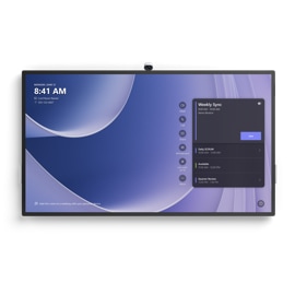 Een vooraanzicht van de Surface Hub 3 85 inch.