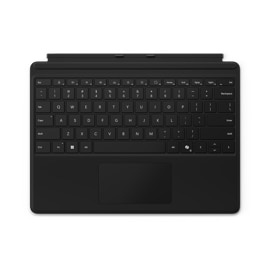 A top-down view of a Surface Pro Keyboard in the color Black.