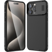 Husa pentru Apple iPhone 16 Pro, Nillkin, CamShield Pro, Neagra 