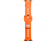 Accesorii Wearables/H1,Curea 3MK Silicone pentru Apple Watch 41mm / 40mm / 38mm Series, Portocalie -GSMnet.ro-grid