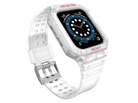 Accesorii Wearables/H1,Husa OEM Armored pentru Apple Watch 41mm / 40mm / 38mm Series, Alba-GSMnet.ro-list