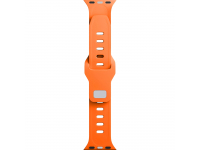 Accesorii Wearables/H1,Curea 3MK Silicone pentru Apple Watch 41mm / 40mm / 38mm Series, Portocalie -GSMnet.ro-list