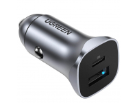 Incarcatoare/H1,Incarcator Auto UGREEN CD130, 30W, 3A, 1 x USB-A - 1 x USB-C, Gri -GSMnet.ro-list