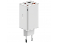 Incarcatoare/H1,Incarcator Retea Baseus GaN6 Pro, 65W, 3.25A, 2 x USB-A - 2 x USB-C, Alb -GSMnet.ro-list