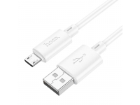 Cabluri si Adaptori/H1,Cablu Date si Incarcare USB-A - microUSB HOCO X88, 18W, 1m, Alb -GSMnet.ro-list