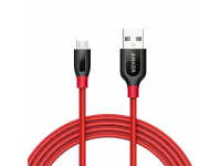 Cabluri si Adaptori/H1,Cablu Date si Incarcare USB-A - microUSB Anker PowerLine+, 18W, 1.8m, Rosu A8143091 -GSMnet.ro-list