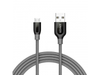 Cabluri si Adaptori/H1,Cablu Date si Incarcare USB-A - microUSB Anker PowerLine+, 18W, 1.8m, Gri A8143HA1 -GSMnet.ro-list