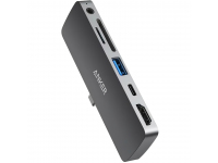 Accesorii PC si Laptop/H1,Hub USB-C Anker PowerExpand Direct pentru Apple iPad Pro 11 / Pro 12.9, 1 x USB-C - 1 x USB-A - 1 x HDMI - 1 x Jack 3.5mm - 1 x SD - 1 x microSD, Gri A83620A1 -GSMnet.ro-list