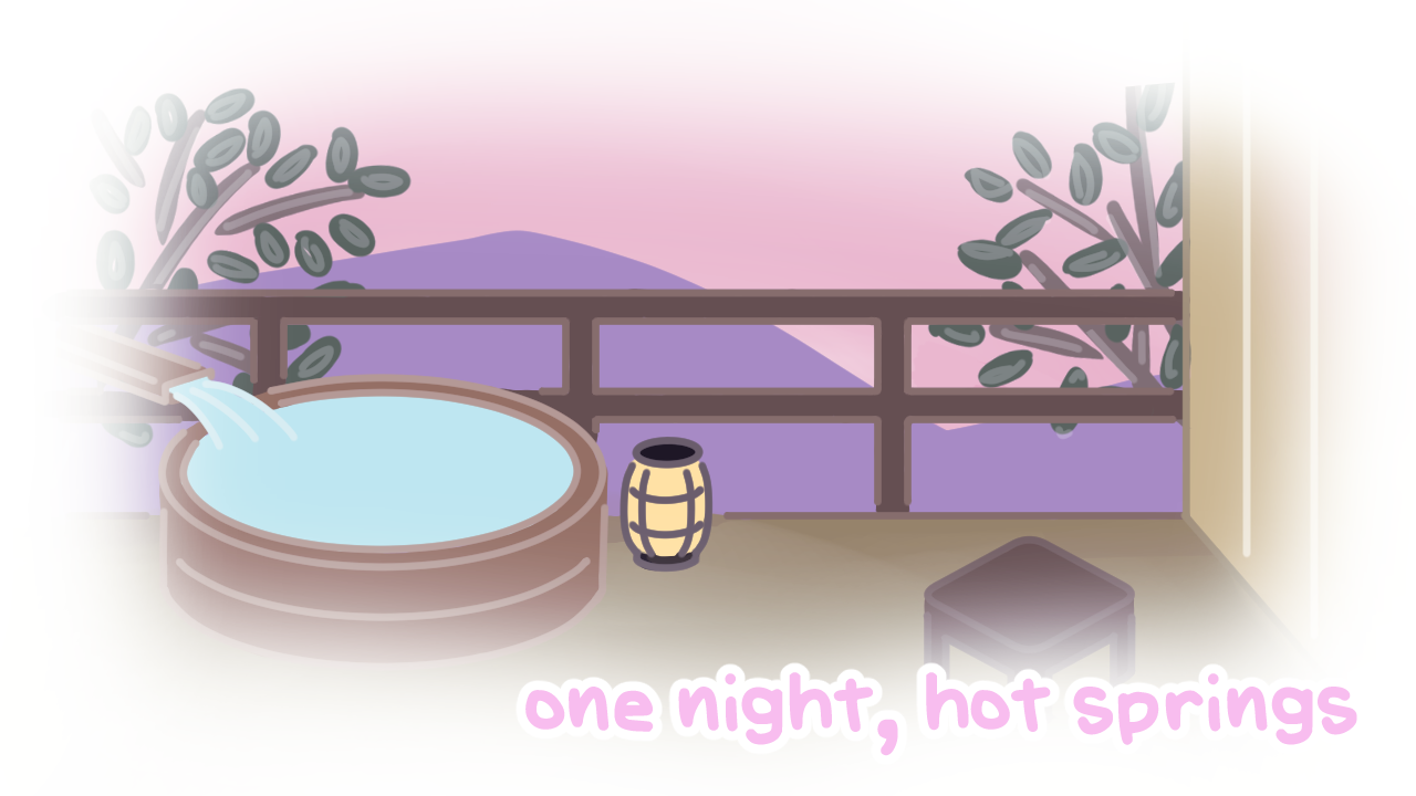 one night, hot springs