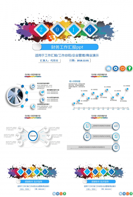 2018财务工作汇报ppt